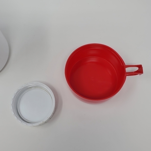 VINTAGE 1997 WARNER BROS TASMANIAN DEVIL WHITE THERMOS LOONEY TUNES CARTOONS - Picture 7 of 12